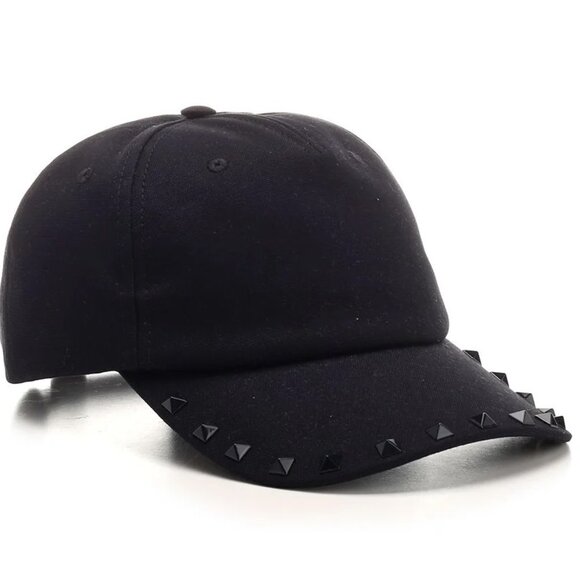 VALENTINO ROCKSTUD COTTON BASEBALL CAP WITH STUD APPLIQUÉ - Picture 6 of 10